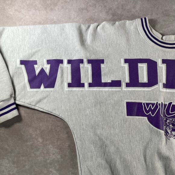 90’s Willis Wildcats All Over Graphic Crewneck Sweatshirt - Picture 4 of 7